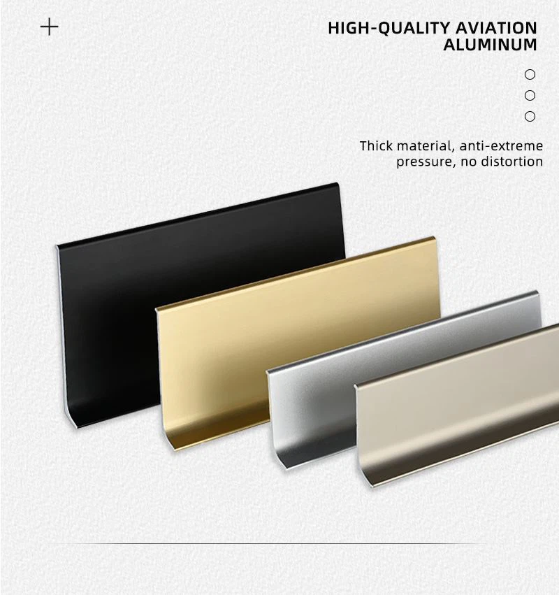 4. aluminium skirting for wall corner