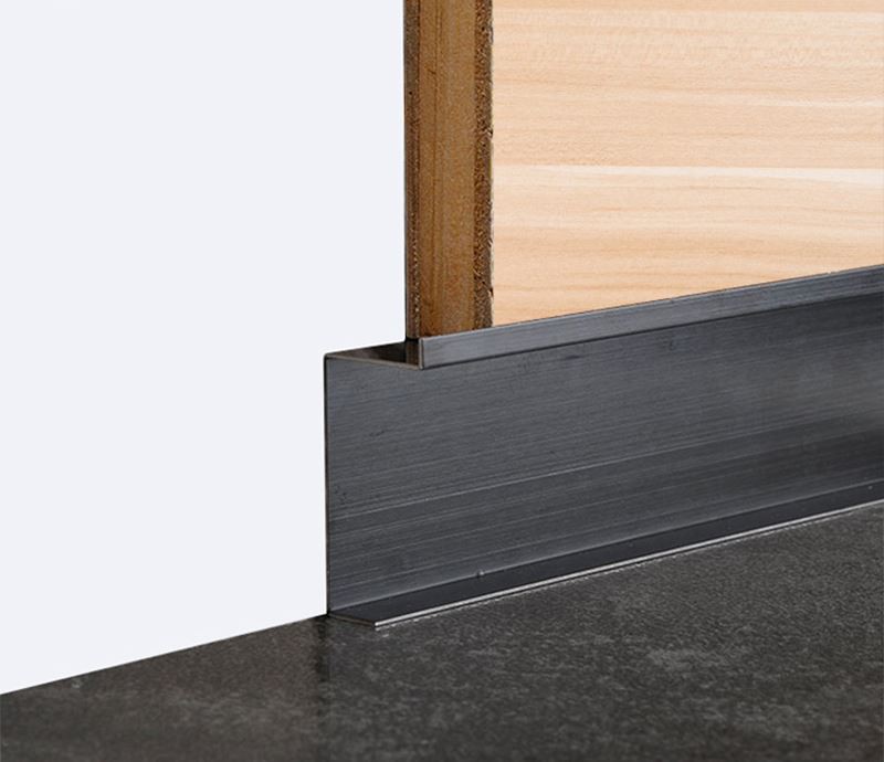 black metal skirting board